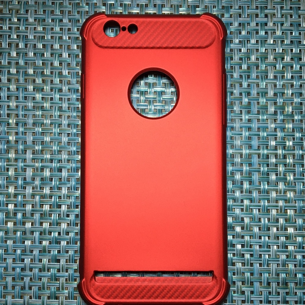 Red iPhone 6s Case with Card Slot